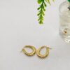 161 COTH-Textured Golden Hoops