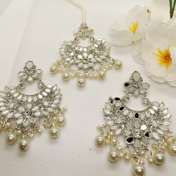 SMDWES Earring & Maang Teekah Set