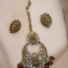 SMBKS-Kundan Earring & Maang Tekaah Set