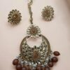 SMBKS-Kundan Earring & Maang Tekaah Set