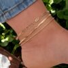 SMD-Gold Anklet Set of 3