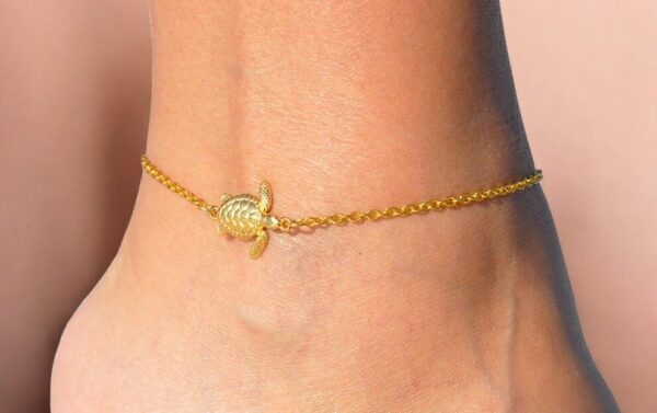 SMD-Turtle Gold Anklet