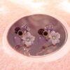 SMD-Purple Flower Earrings