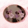 SMD-Purple Flower Earrings